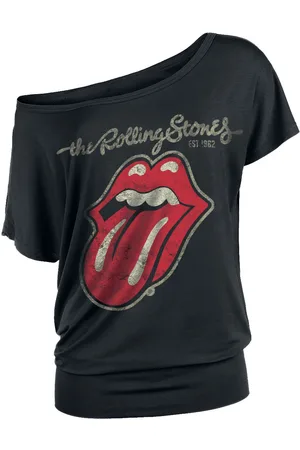 The Rolling Stones T-Shirt di - Plastered Tongue - S a 5XL - Donna