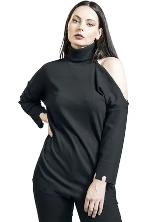 Gothicana Maglia Maniche Lunghe Gothic di - Distressed look long-sleeved shirt - S a XXL - Donna