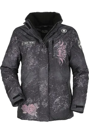 Rock Rebel Giacca invernale di - Rock Rebel jacket with skull print - S a L - Donna