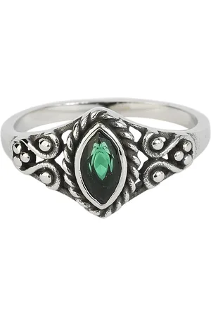 etNox Anello di - Green Navette - Donna