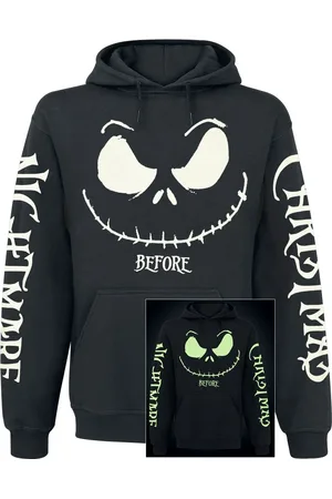 The Nightmare Before Christmas Felpa con cappuccio Disney di - Jack face - Glow in the dark - S a XXL - Uomo