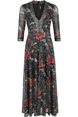 Jawbreaker Abito lungo Rockabilly di - Night Meadow maxi dress - XS a XXL - Donna