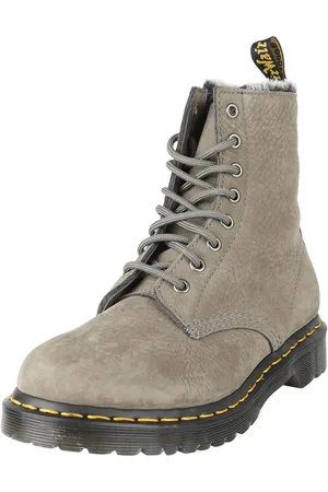 Dr. Martens Stivali di - 1460 Serena - Nickel Grey Milled Nubuck WP - EU37 - Donna