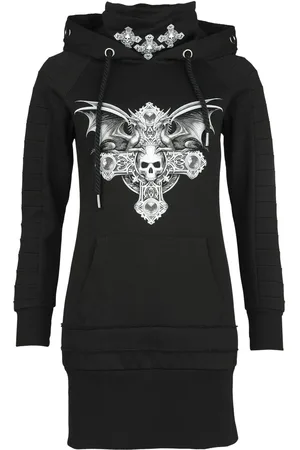 Gothicana Miniabito Gothic di - Gothicana X Anne Stokes hoodie dress - S - Donna