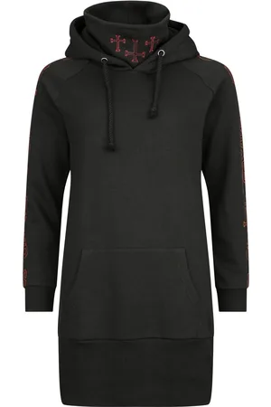 EMP Miniabito di - Hoodie dress with skulls - S - Donna