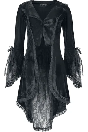 Gothicana Cardigan Gothic di - Velvet cardigan with lace details - S a XXL - Donna