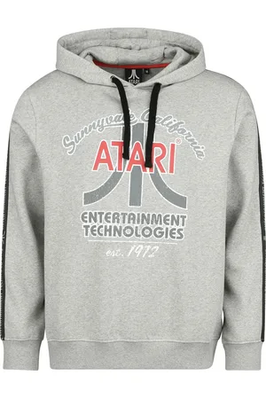 Atari Felpa con cappuccio Gaming di - Vintage logo - S a XXL - Uomo