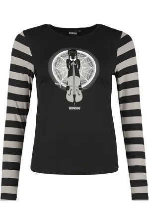 Wednesday Maglia Maniche Lunghe Gothic di - Music - L a XXL - Donna