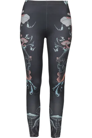 Full Volume Leggings di - leggings with skull and mushroom print - S a M - Donna