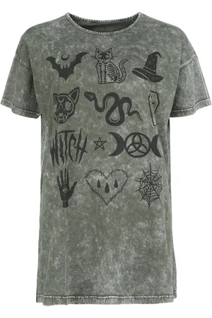 Gothicana T-Shirt Gothic di - T-shirt with front print - M a L - Donna