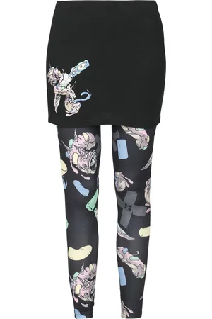 RED by EMP Leggings di - leggings with monster doughnut print - S a XXL - Donna