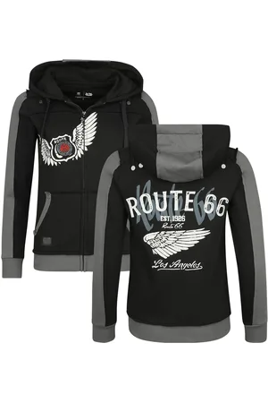Rock Rebel Felpa jogging di - Rock Rebel X Route 66 - Hoody Jacket - S a XXL - Donna