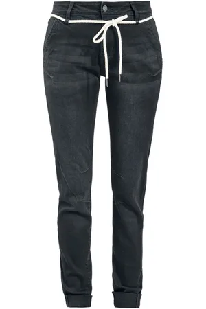RED by EMP Jeans di - Comfortable fabric trousers with slit pockets - W26L32 a W29L32 - Donna