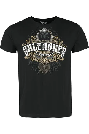 Rock Rebel T-Shirt di - T-Shirt with Unleashed Print - S a XXL - Uomo
