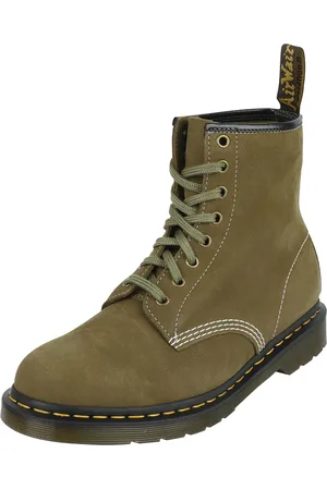 Dr. Martens Stivali di - 1460 - Muted OliveTumbled - EU36 a EU38 - Unisex