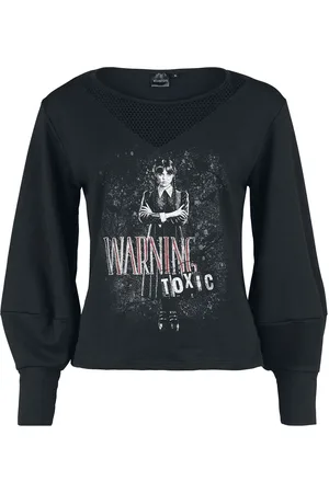Wednesday Felpa Gothic di - Warning - Toxic - S a XXL - Donna