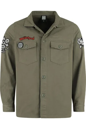 Motörhead Camicia Maniche Lunghe di - Military Shirt - Shacket - S a XXL - Uomo