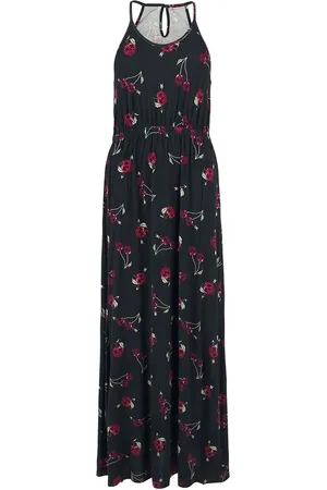 Rock Rebel Abito lungo di - Maxi-Dress with Cheyy Skull Allover-Print - S a XXL - Donna