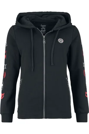 Gothicana Felpa con cappuccio Gothic di - Gothicana X Emily The Strange Hoodie Jacket - S a XXL - Donna