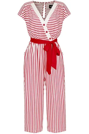 Hell Bunny Tuta Rockabilly di - Ahoy Jumpsuit - XS a M - Donna