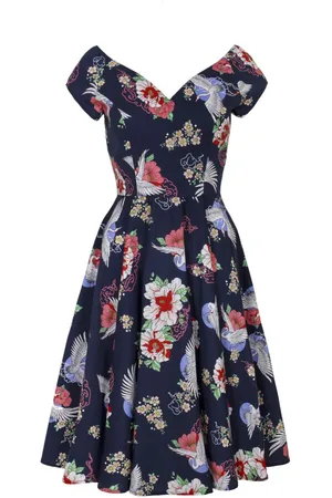 Hell Bunny Abito media lunghezza Rockabilly di - Misa Midi Dress - XS a 4XL - Donna