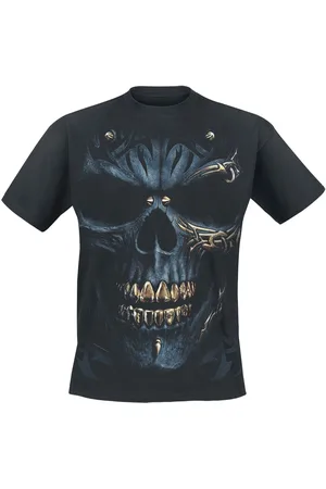 Spiral T-Shirt Gothic di - Black Gold - S a 4XL - Uomo