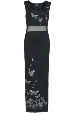 Alchemy Abito lungo Gothic di - Moths Sky - M a XXL - Donna