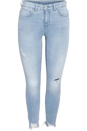 Noisy May Jeans di - NMKIMMY NW DESTROY ANK SKNY AZ370LB NOOS - W25L32 a W28L32 - Donna