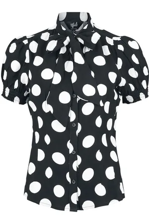 Hell Bunny Blusa Rockabilly di - Dolores Blouse - XS a M - Donna