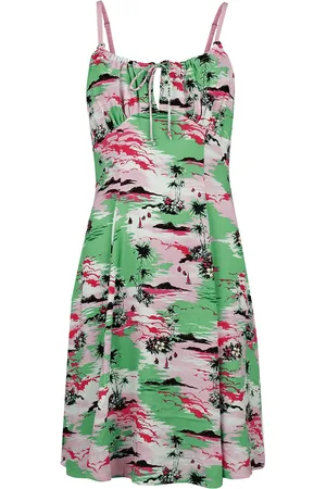 Hell Bunny Abito media lunghezza Rockabilly di - Kai Knee Dress - XS a 4XL - Donna