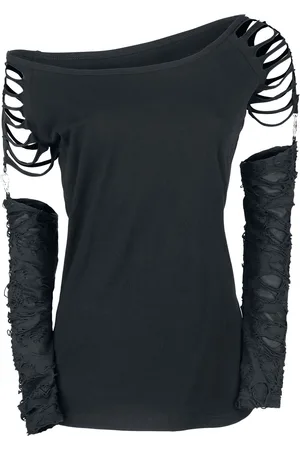 Gothicana Maglia Maniche Lunghe Gothic di - Days Without - S a XXL - Donna