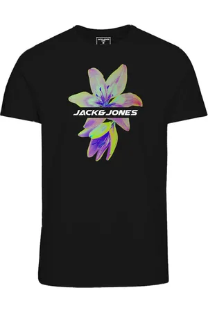 JACK & JONES T-Shirt di - Jcoflower Print T-Shirt S/S Crew Neck FST JNR - 128 a 176 - Ragazzi