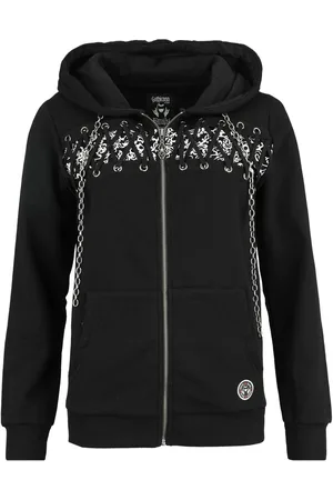 Gothicana Felpa con cappuccio Gothic di - Gothicana X Emily the Strange - S a XXL - Donna