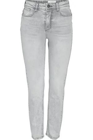 Noisy May Jeans di - NMMONI HW STRAGHT ANK JEANS AZ277LG NOOS - W25L30 a W28L32 - Donna