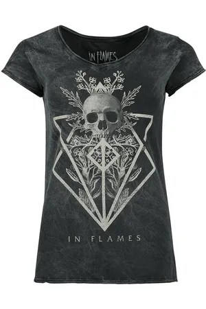 IN FLAMES T-Shirt di - Skull - S a XXL - Donna