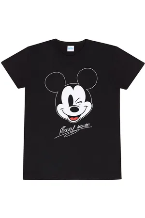 Minnie & Topolino T-Shirt Disney di - Mickey Face - S a M - Uomo