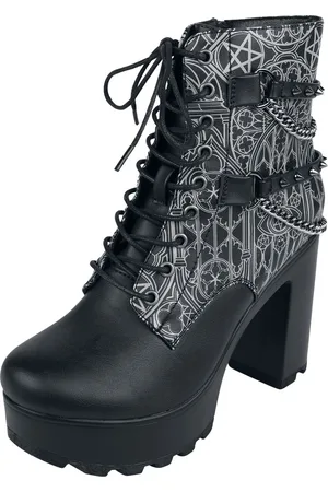 Gothicana Tacco alto Gothic di - Boots with chains and buckles - EU37 a EU41 - Donna