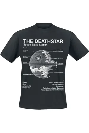STAR WARS T-Shirt Disney di - Death Star Sketch - S a XXL - Uomo