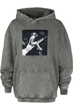 EMP Felpa con cappuccio di - X Urban Classics unisex washed hoodie - M a L - Donna