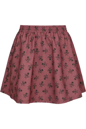 EMP Minigonna di - A-Line Skirt with Skull Print - S a XXL - Donna