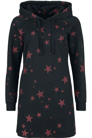 RED by EMP Miniabito di - Hoodie Dress with Stars - S a M - Donna