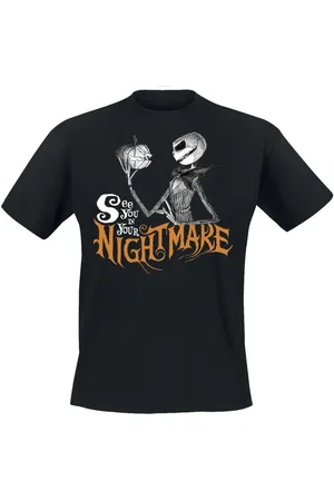The Nightmare Before Christmas T-Shirt Disney di - See you in your nightmare - S a 3XL - Uomo