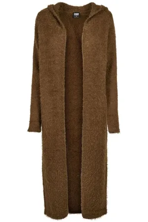 Urban classics Cardigan di - Ladies Hooded Feather Cardigan - XS a L - Donna