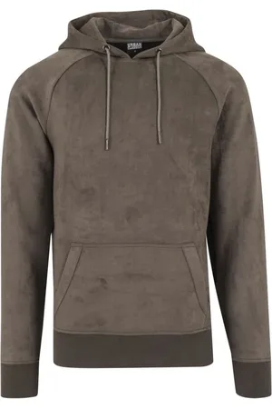 Urban classics Felpa con cappuccio di - Imitation Suede Hoody - S a M - Uomo
