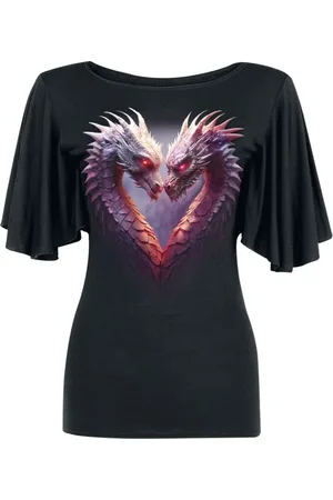 Spiral T-Shirt Gothic di - Heart Of Dragon - M a 3XL - Donna
