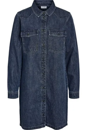 Noisy May Abito media lunghezza di - NMNEW SIGNE L/S DENIM DRESS VI002MB NOOS - XS a M - Donna