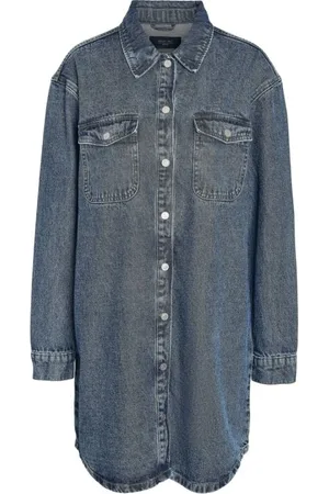 Noisy May Abito media lunghezza di - NMALVA L/S DENIM DRESS AZ351MB FWD NOOS - XS a M - Donna