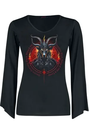 Spiral Maglia Maniche Lunghe di - Baphomet - S a XL - Donna