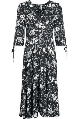 Hell Bunny Abito lungo Gothic di - Star Sign Maxi Dress - XS a L - Donna