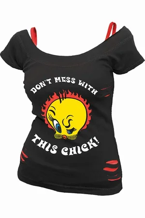 LOONEY TUNES T-Shirt di - Tweety - Tough Chick - S a XL - Donna